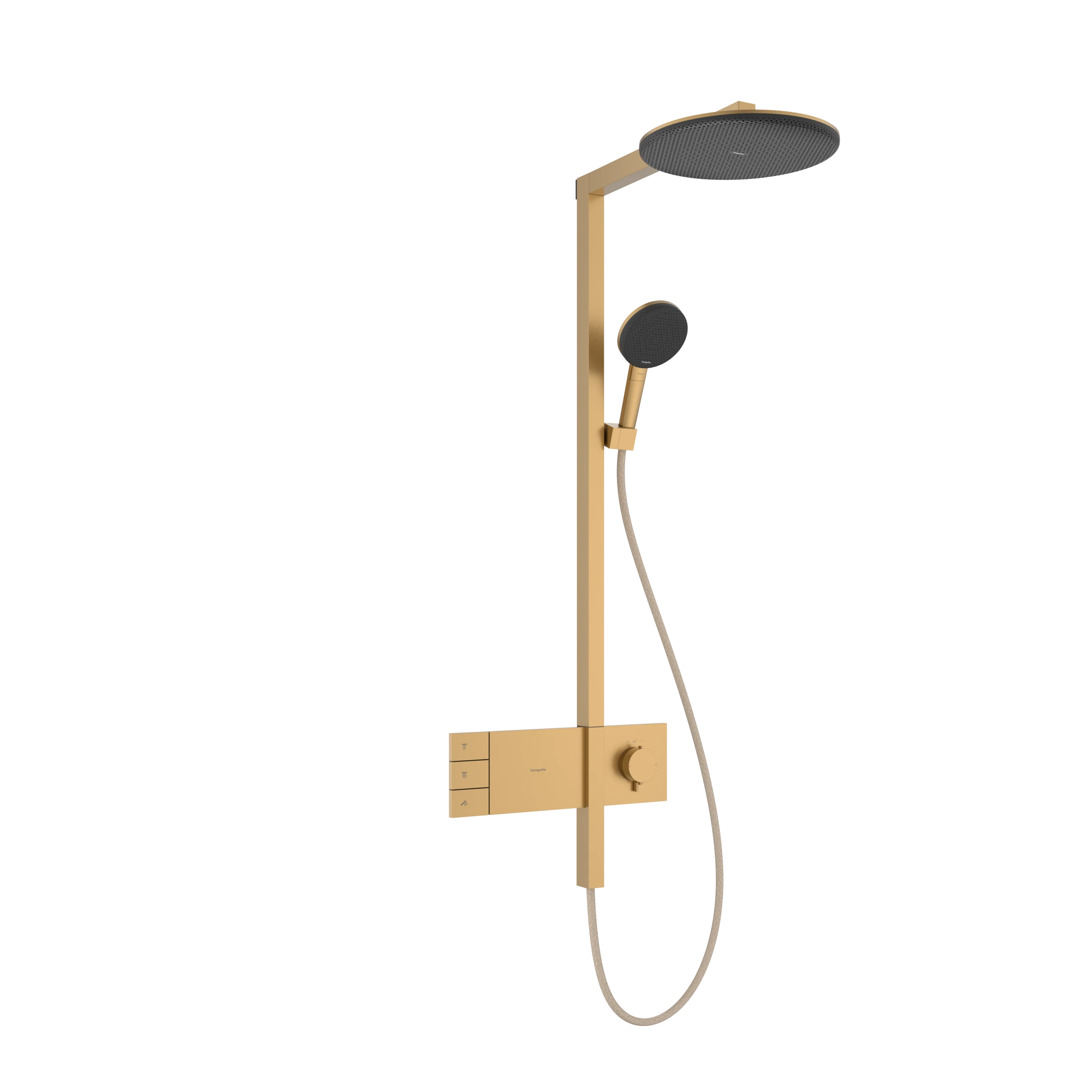 Hansgrohe Raindance Alive S Showerpipes With Thermostatic Mixer 1170 X 350 X 180mm Bronze - Brushed