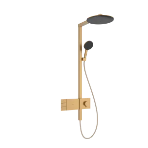 Hansgrohe Raindance Alive S Showerpipes With Thermostatic Mixer 1170 X 350 X 180mm Bronze - Brushed