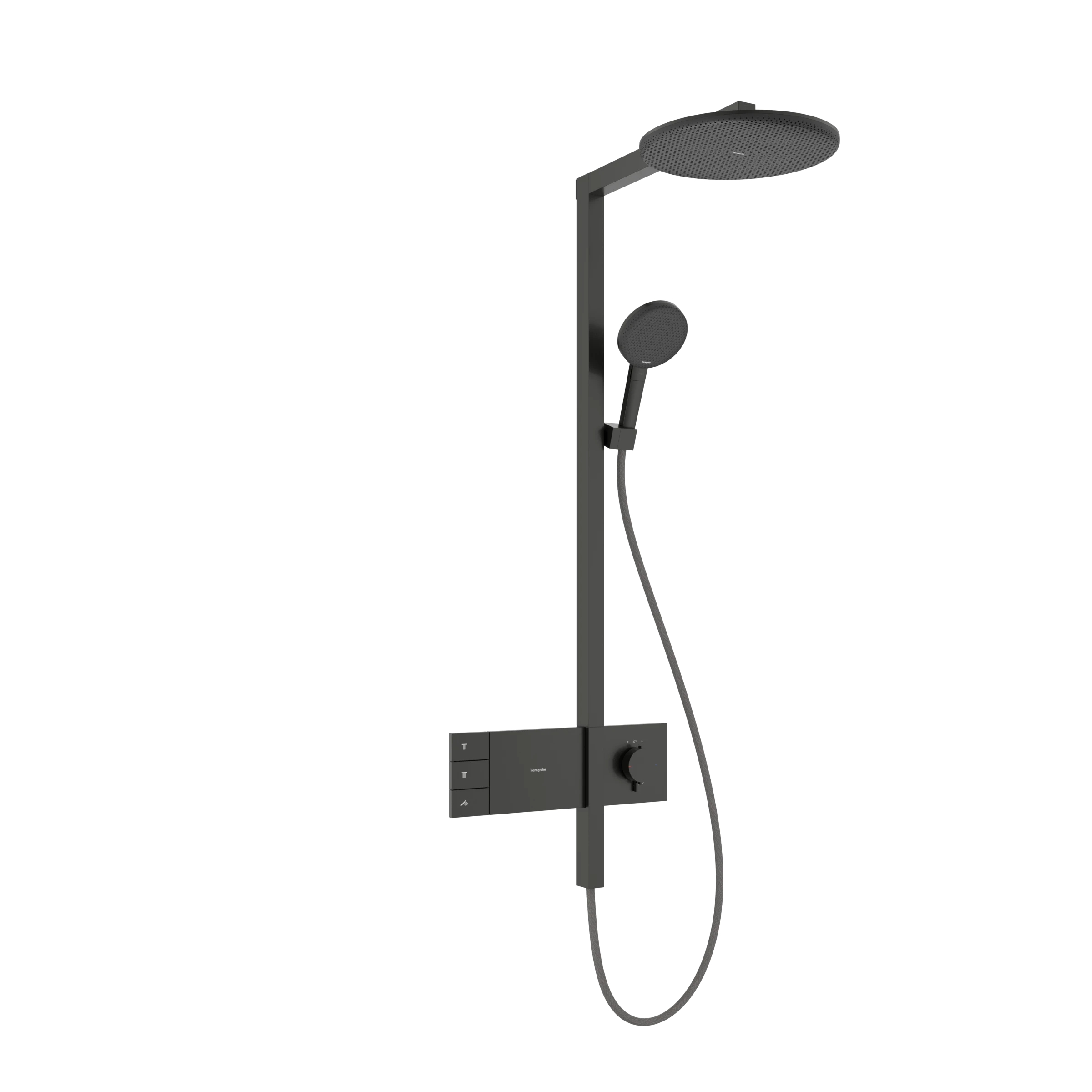 Hansgrohe Raindance Alive S Showerpipes With Thermostatic Mixer 1170 X 350 X 180mm Gunmetal/chrome - Brushed