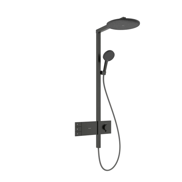 Hansgrohe Raindance Alive S Showerpipes With Thermostatic Mixer 1170 X 350 X 180mm Gunmetal/chrome - Brushed