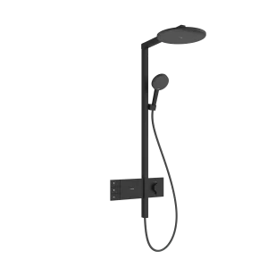 Hansgrohe Raindance Alive S Showerpipes With Thermostatic Mixer 1170 X 350 X 180mm Black - Matt