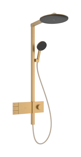 Hansgrohe Raindance Alive S Showerpipes With Thermostatic Mixer 1170 X 350 X 180mm Bronze - Brushed