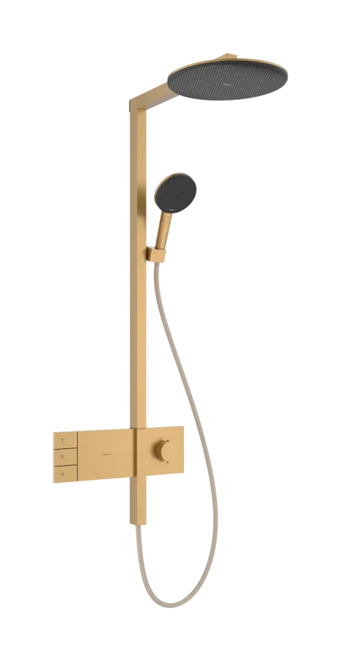 Hansgrohe Raindance Alive S Showerpipes With Thermostatic Mixer 1170 X 350 X 180mm Bronze - Brushed product image - Image 1