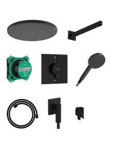 Hansgrohe Raindance Alive S Shower Combination 685 X 380 X 180mm Black - Matt