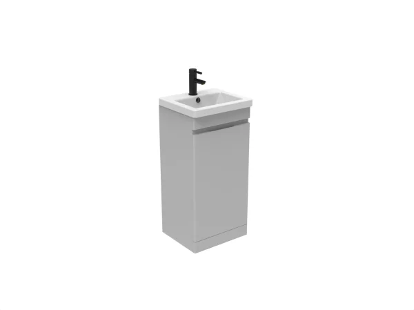 Saneux Air 40cm 1 Door Floor Standing Unit - Dove Grey