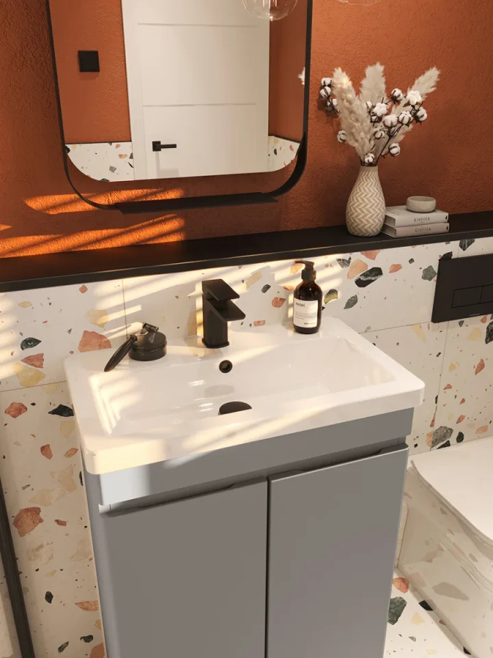 Saneux Air 60x35cm Washbasin 1th detail view - Image 4