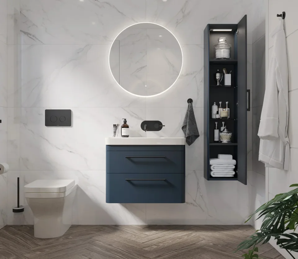 Saneux Indigo Back To Wall Wc Pan - Rimless detail view - Image 10