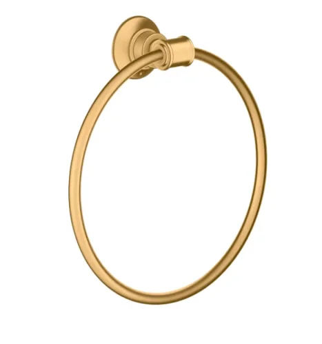 Axor Montreux Towel Ring 251 X 251 X 64mm Brass - Brushed detail view - Image 3