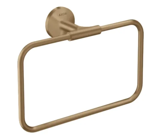 Axor Universal Circular Towel Ring 285 X 157 X 82mm Bronze - Brushed detail view - Image 2