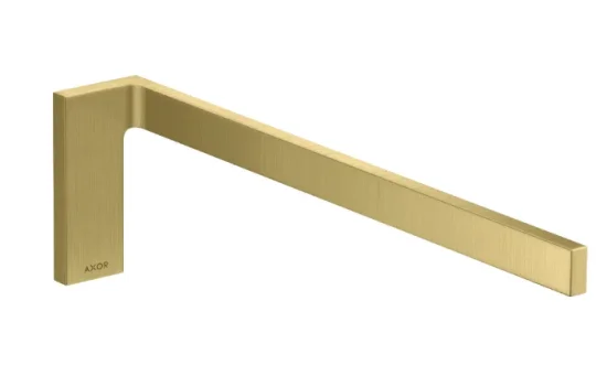 Axor Universal Rectangular Towel Holder 460 X 245 X 105mm Brass - Brushed detail view - Image 2