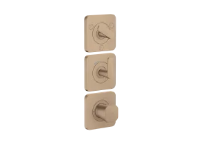 Axor Citterio C Thermostatic Shower Mixer Concealed 298.5 X 209 X 139mm Rose Gold/gold - Brushed