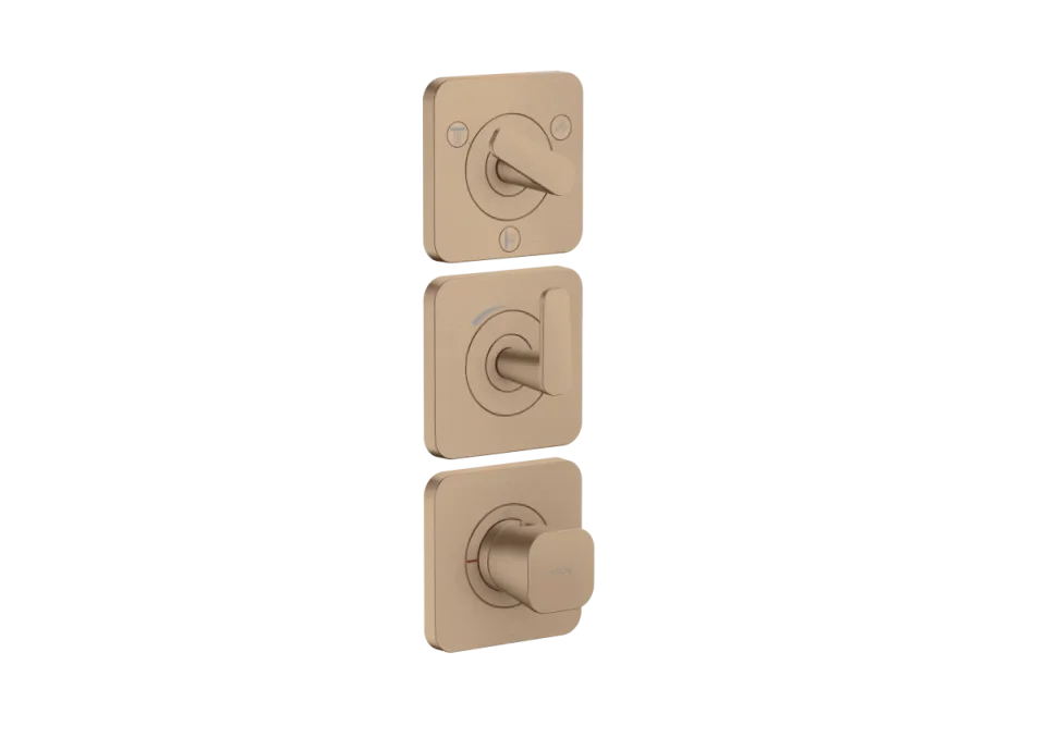 Axor Citterio C Thermostatic Shower Mixer Concealed 298.5 X 209 X 139mm Rose Gold/gold - Brushed product image - Image 1