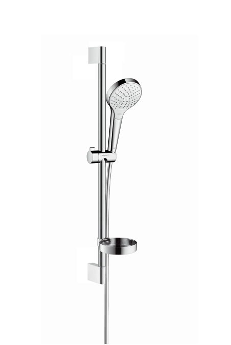 Hansgrohe Croma Select S Shower Rail Sets 763 X 152 X 65mm White/chrome detail view - Image 2