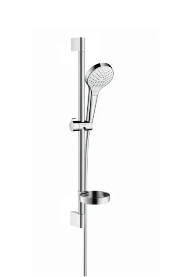Hansgrohe Croma Select S Shower Rail Sets 763 X 152 X 65mm White/chrome detail view - Image 2