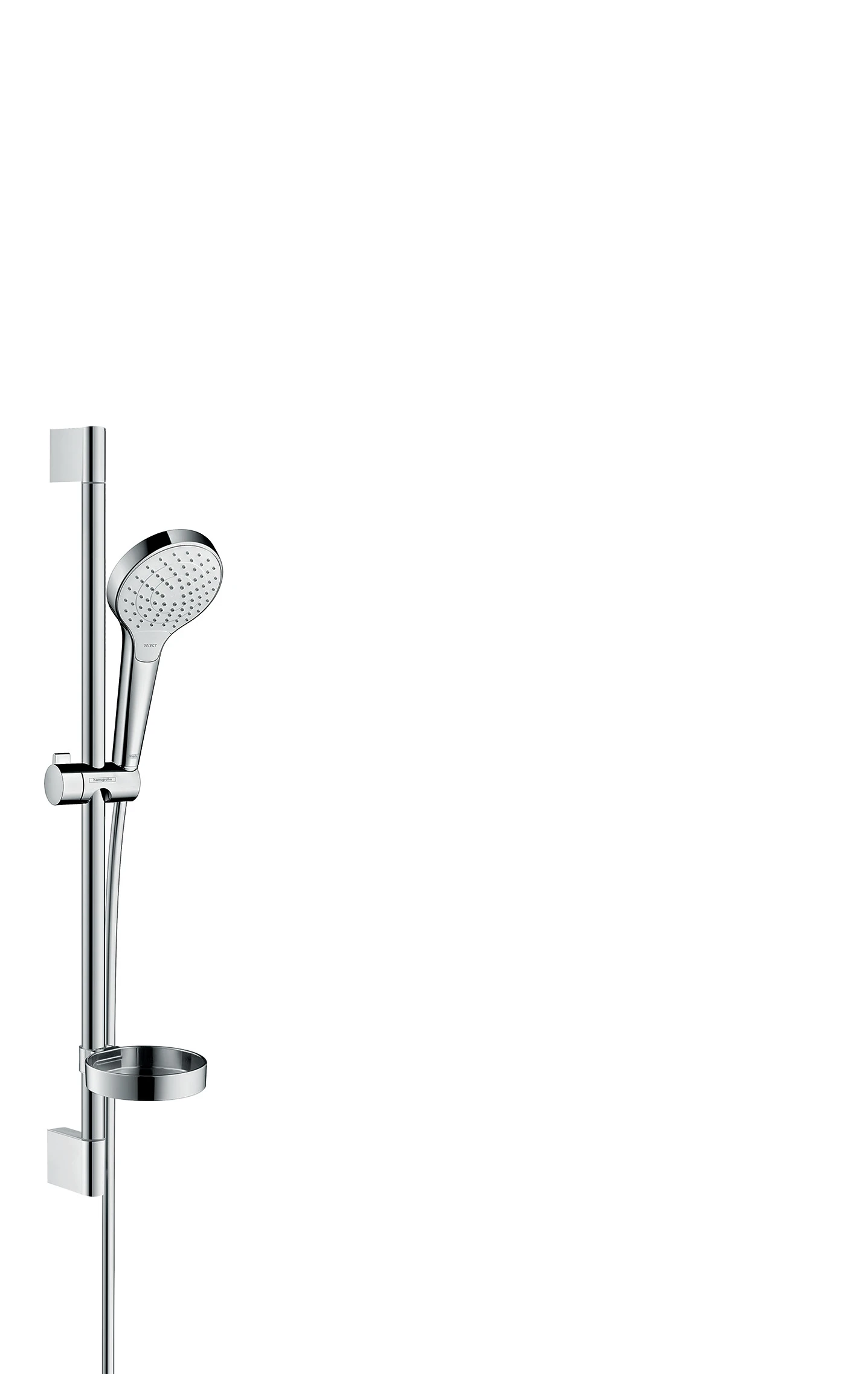 Hansgrohe Croma Select S Shower Rail Sets 763 X 152 X 65mm White/chrome