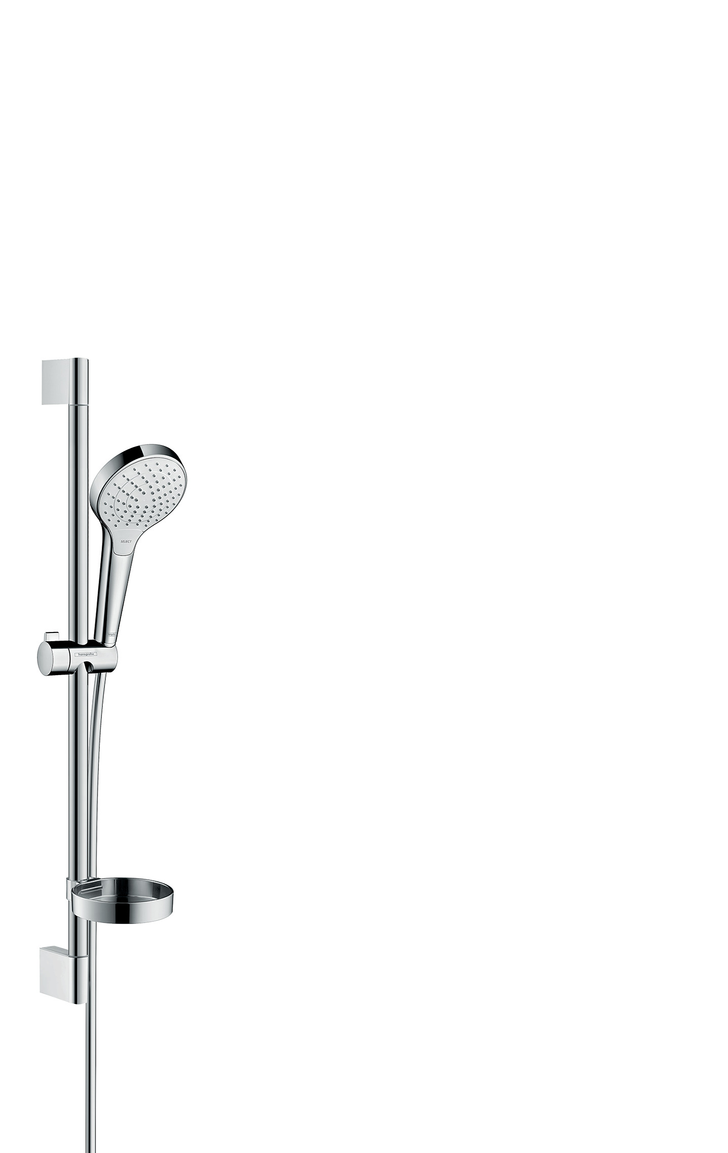Hansgrohe Croma Select S Shower Rail Sets 763 X 152 X 65mm White/chrome