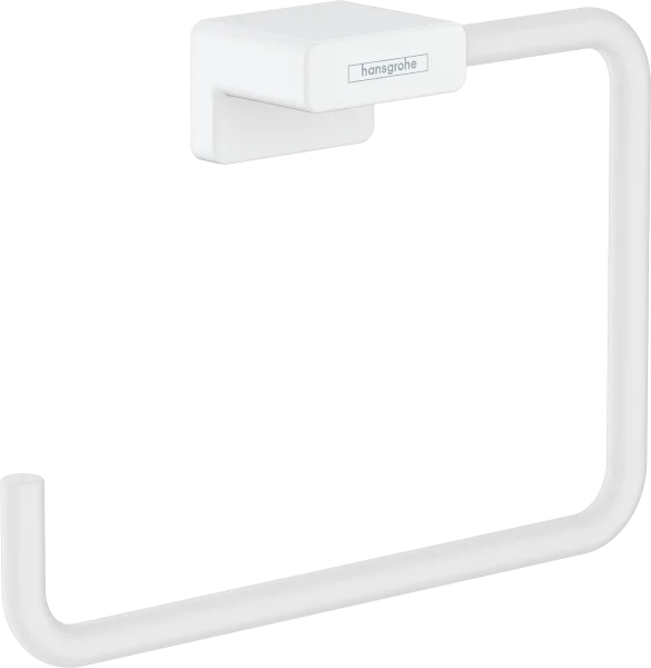 Hansgrohe Addstoris Q Towel Ring 140 X 45 X 200mm White - Matt
