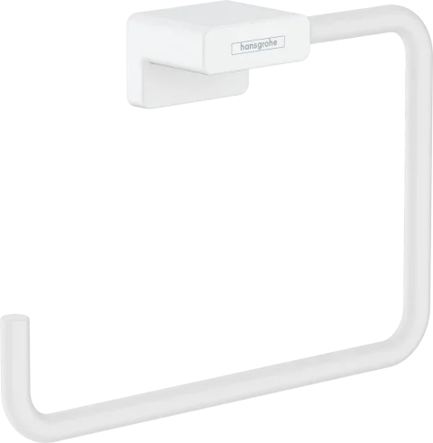 Hansgrohe Addstoris Q Towel Ring 140 X 45 X 200mm White - Matt product image - Image 1