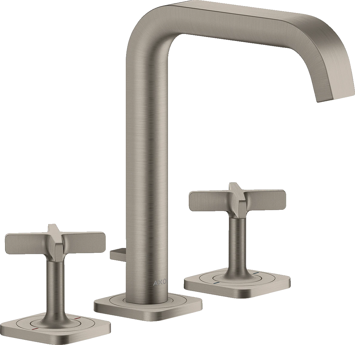 Axor Citterio E 3-hole Basin Mixer 170 With Escutcheons And Pop-up Waste Stainless Steel Optic