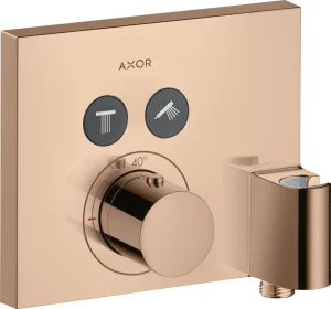 Axor Showerselect Thermostatic Mixer Square For Concealed Installation For 2 Outlets With Wall Outlet And Shower Holder
