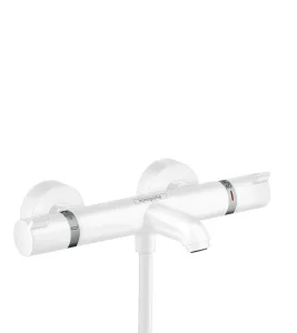 Hansgrohe Ecostat Comfort Thermostatic Bath Filler Mixer Exposed 363 X 226 X 101mm White - Matt