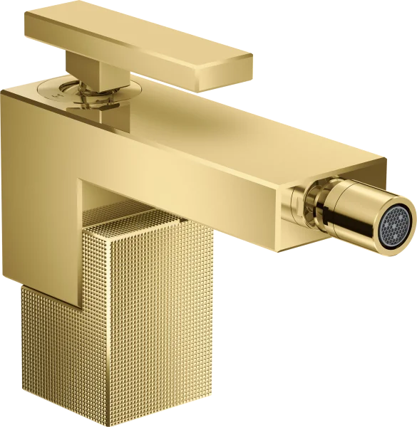 Axor Edge Single Lever Bidet Mixer With Push-open Waste - Diamond Cut