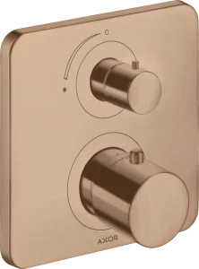 Axor Citterio M Thermostatic Shower Mixer Concealed 230 X 180 X 135mm Rose Gold/gold - Brushed