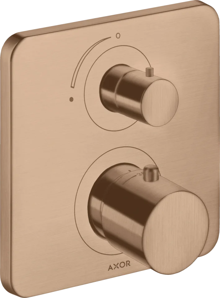 Axor Citterio M Thermostatic Shower Mixer Concealed 230 X 180 X 135mm Rose Gold/gold - Brushed product image - Image 1