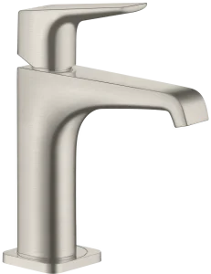 Axor Citterio E Single Lever Basin Mixer 130 With Lever Handle Without Waste Stainless Steel Optic