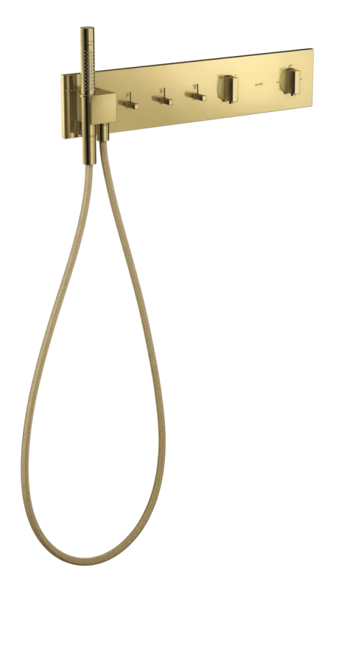 Axor Showercomposition Thermostatic Shower Mixer Concealed 715 X 395 X 150mm Gold - Polished product image - Image 1