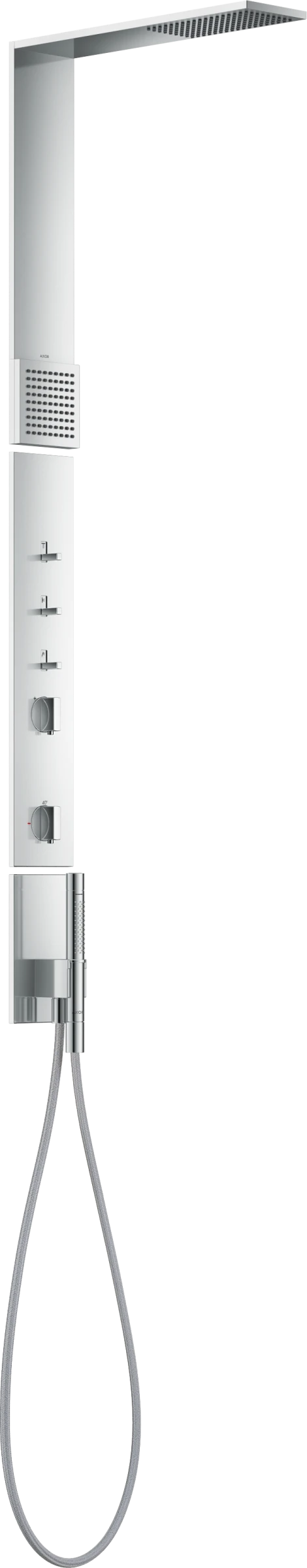 Axor Showercomposition Shower Panels With Thermostatic Mixer 760 X 500 X 300mm Chrome