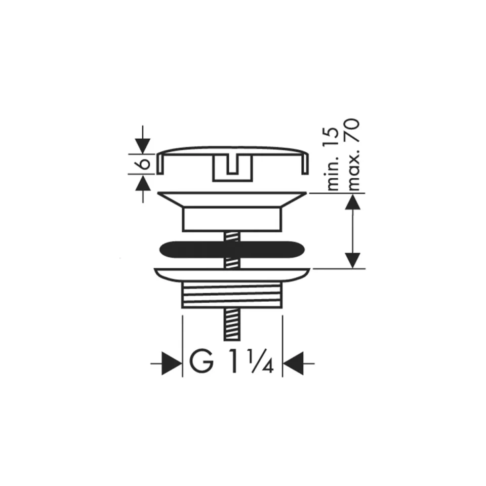 Axor Waste Systems Washbasin 117 X 67 X 65mm Chrome detail view - Image 2