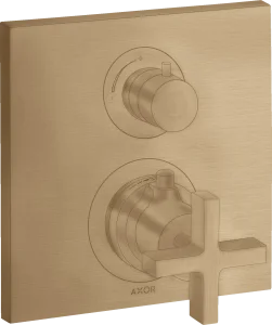Axor Citterio Thermostatic Shower Mixer Concealed 217 X 187 X 135mm Bronze - Brushed