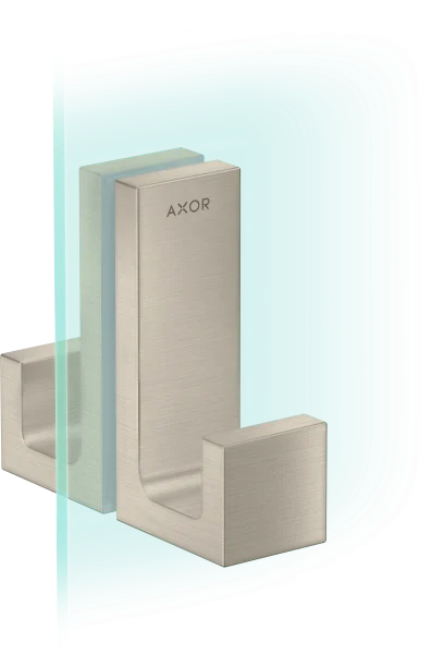 Axor Universal Rectangular Towel Holder 246 X 98 X 76mm Nickel - Brushed