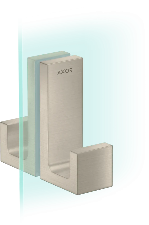 Axor Universal Rectangular Towel Holder 246 X 98 X 76mm Nickel - Brushed product image - Image 1
