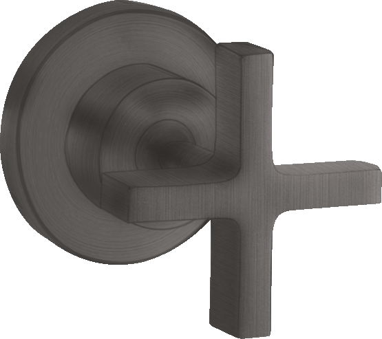 Axor Citterio Shut-off Valves 130 X 110 X 87mm Gunmetal/chrome - Brushed