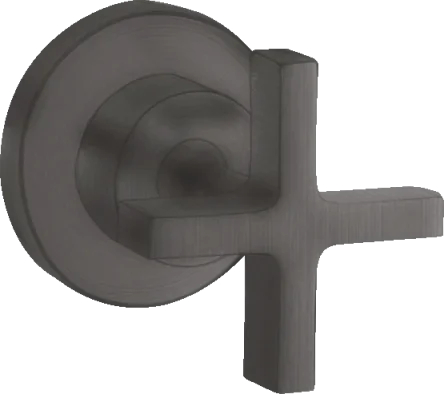 Axor Citterio Shut-off Valves 130 X 110 X 87mm Gunmetal/chrome - Brushed product image - Image 1