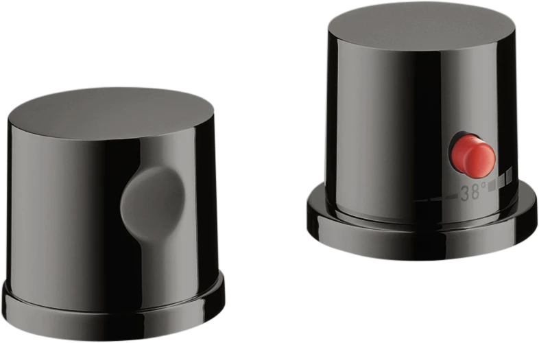 Axor Uno Thermostatic Bath Filler Concealed 130 X 110 X 87mm Gunmetal/chrome - Polished
