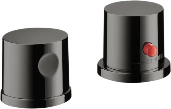 Axor Uno Thermostatic Bath Filler Concealed 130 X 110 X 87mm Gunmetal/chrome - Polished