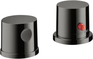 Axor Uno Thermostatic Bath Filler Concealed 130 X 110 X 87mm Gunmetal/chrome - Polished