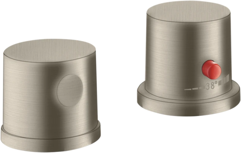 Axor Uno Thermostatic Bath Filler Concealed 135 X 113 X 90mm Nickel - Brushed