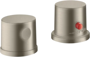 Axor Uno Thermostatic Bath Filler Concealed 135 X 113 X 90mm Nickel - Brushed