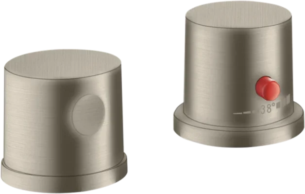 Axor Uno Thermostatic Bath Filler Concealed 135 X 113 X 90mm Nickel - Brushed product image - Image 1