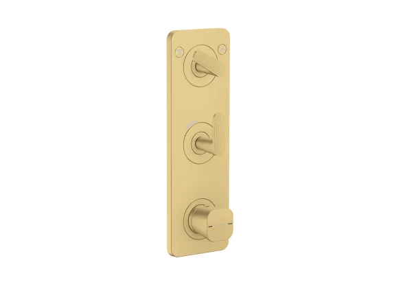 Axor Citterio C Thermostatic Shower Mixer Concealed 458 X 247 X 107mm Gold - Brushed