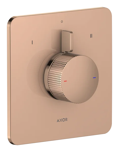 Axor Citterio C Shower Mixers Concealed 262 X 233 X 168mm Rose Gold/gold - Polished