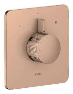 Axor Citterio C Shower Mixers Concealed 262 X 233 X 168mm Rose Gold/gold - Polished