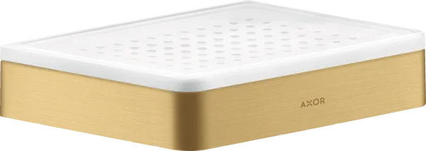 Axor Universal Softsquare Soap Dishes /-basket 210 X 182 X 135mm Gold - Brushed