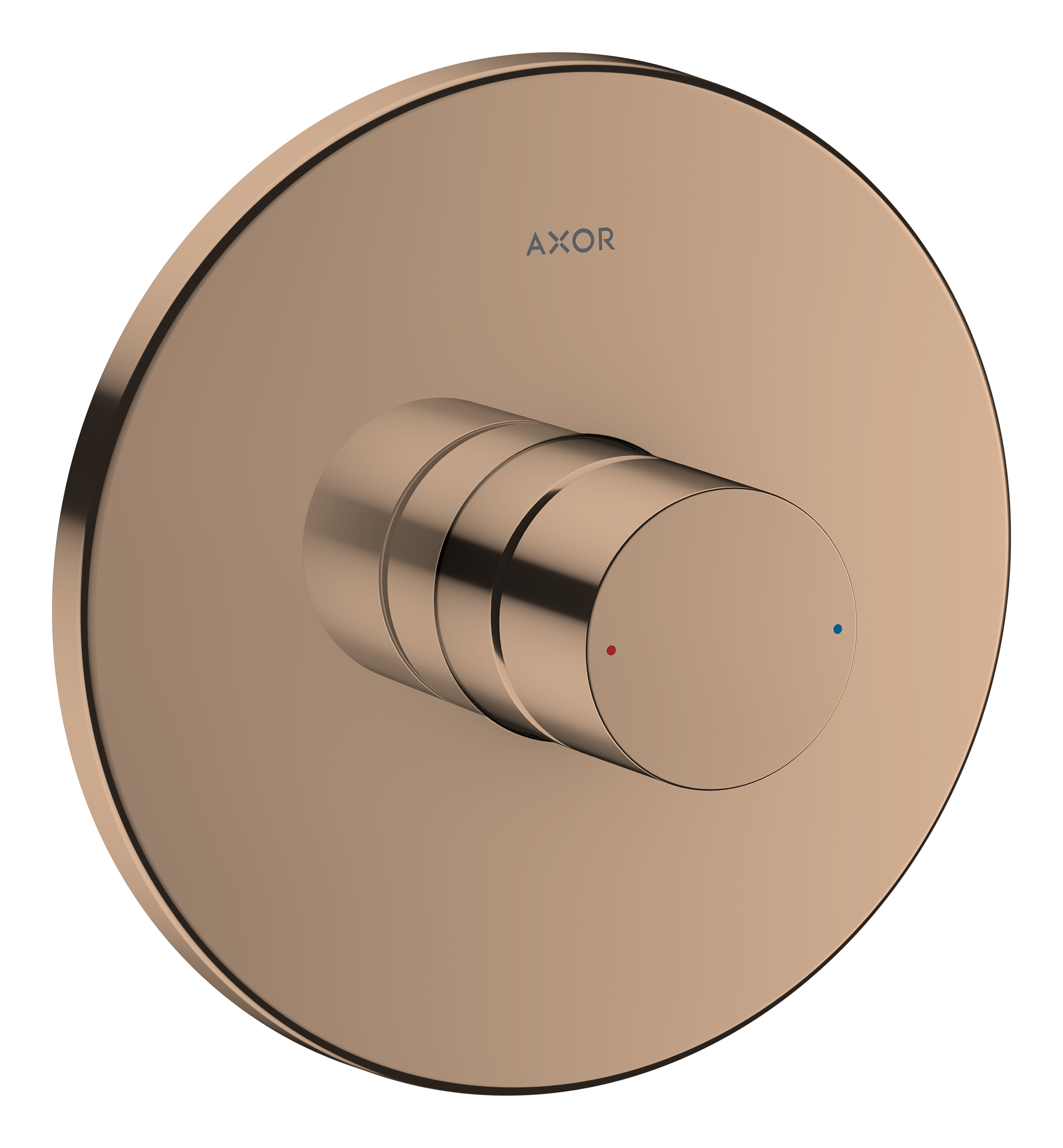Axor Uno Shower Mixers Concealed 220 X 180 X 130mm Rose Gold/gold - Polished