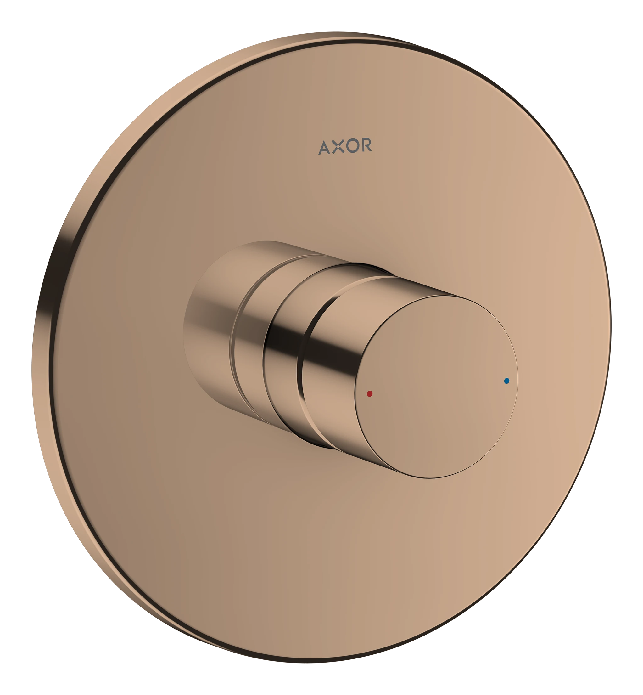 Axor Uno Shower Mixers Concealed 220 X 180 X 130mm Rose Gold/gold - Polished
