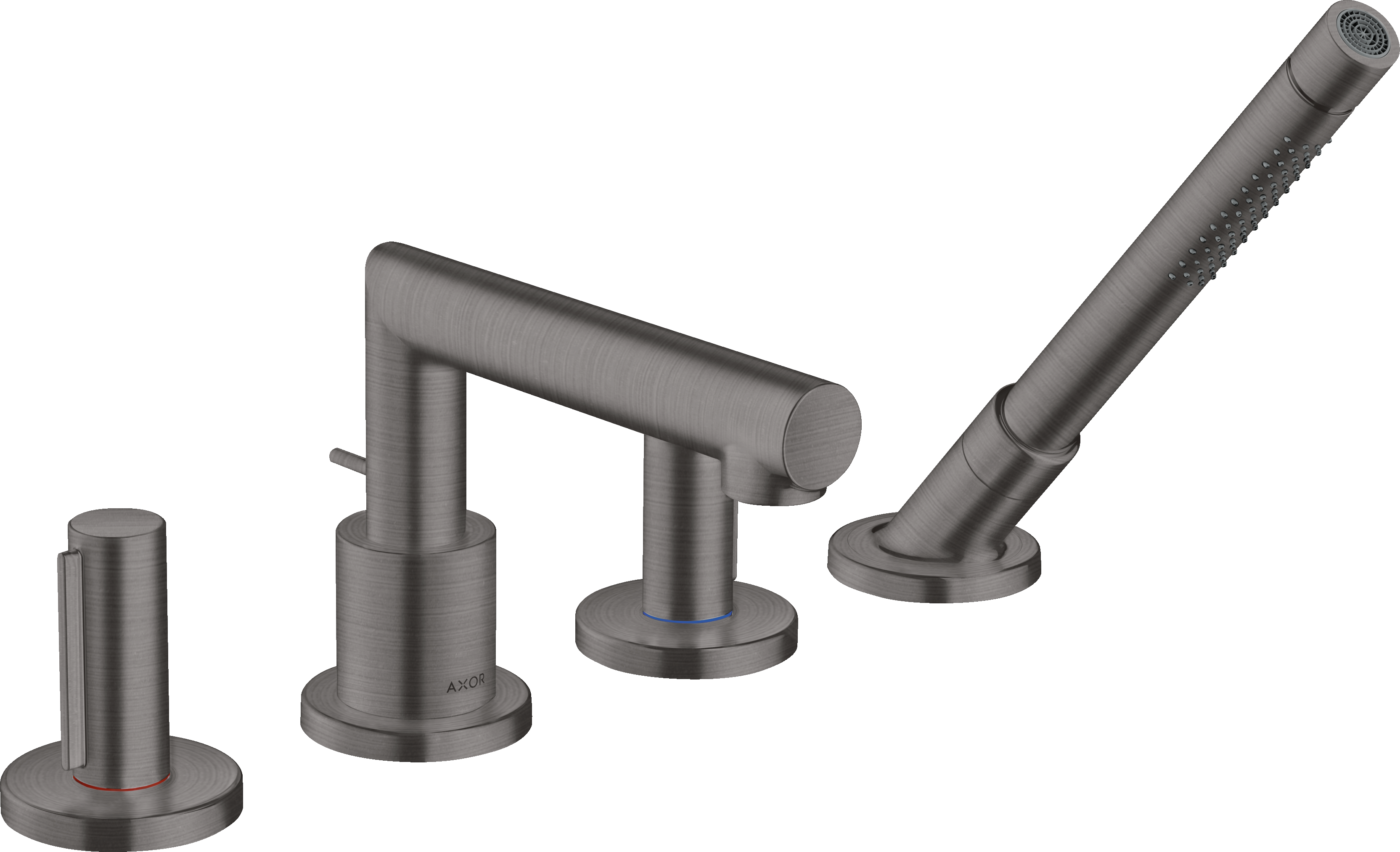 Axor Uno Bath Mixers Concealed 510 X 270 X 135mm Gunmetal/chrome - Brushed